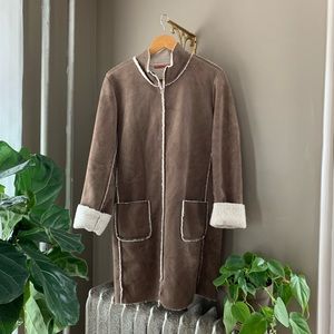 VELVET faux suede & shearling jacket